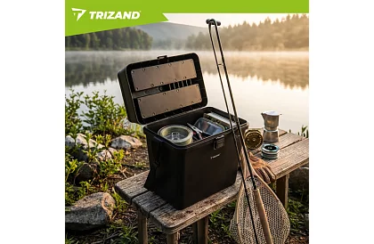 Skrzynka wędkarska 2 w 1 – 38 × 34 × 21 cm organizer i krzesło