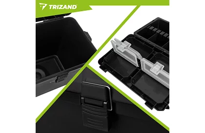 Skrzynka wędkarska 2 w 1 – 38 × 34 × 21 cm organizer i krzesło