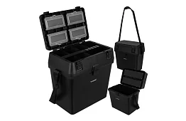 Skrzynka wędkarska 2 w 1 – 38 × 34 × 21 cm organizer i krzesło