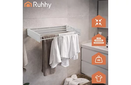 Suszarka na pranie ścienna składana 80 cm