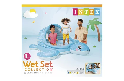 Basen dmuchany z daszkiem 218 × 206 × 97 cm Turtle Cove Playland, I48677NP