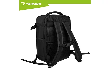 Bagaż podręczny 40 × 20 × 25 cm – czarny plecak z USB