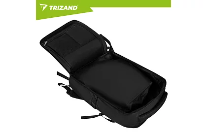 Bagaż podręczny 40 × 20 × 25 cm – czarny plecak z USB