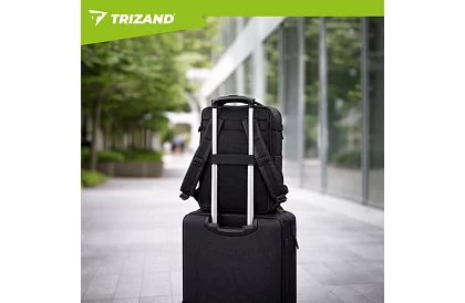 Bagaż podręczny 40 × 20 × 25 cm – czarny plecak z USB