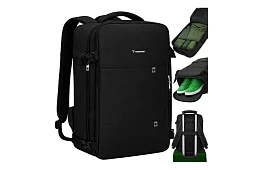 Bagaż podręczny 40 × 20 × 25 cm – czarny plecak z USB