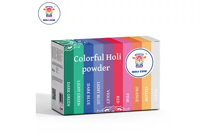 Zestaw kolorowych proszków Holi Powder 10×100 g
