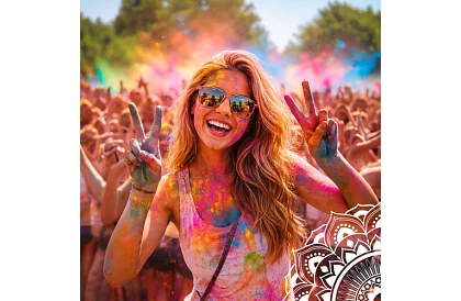 Zestaw kolorowych proszków Holi Powder 10×100 g