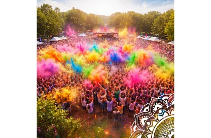 Zestaw kolorowych proszków Holi Powder 10×100 g