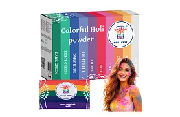 Zestaw kolorowych proszków Holi Powder 10×100 g