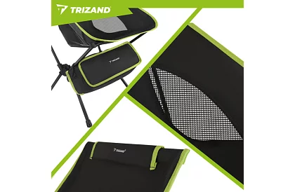 Wędkarskie składane lekkie krzesło 41 × 52 × 86 cm