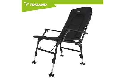 Składane regulowane krzesło wędkarskie z podłokietnikami