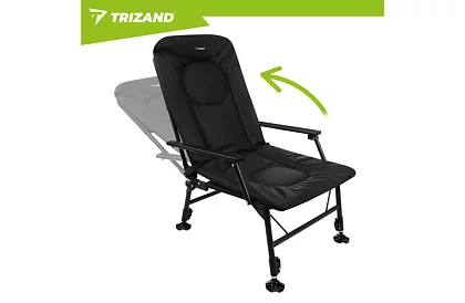 Składane regulowane krzesło wędkarskie z podłokietnikami