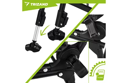 Składane regulowane krzesło wędkarskie z podłokietnikami