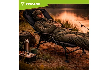 Składane regulowane krzesło wędkarskie z podłokietnikami