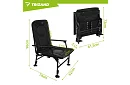 Składane regulowane krzesło wędkarskie z podłokietnikami