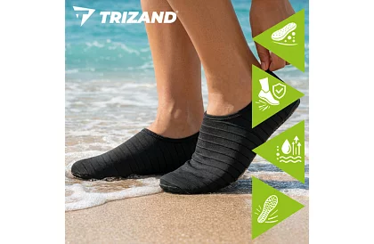 Buty do wody – antypoślizgowe, szybkoschnące – czarne, rozmiar 39