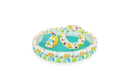 Basenik dmuchany 3w1 + kolo i piłka – B51124