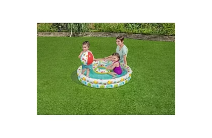 Basenik dmuchany 3w1 + kolo i piłka – B51124