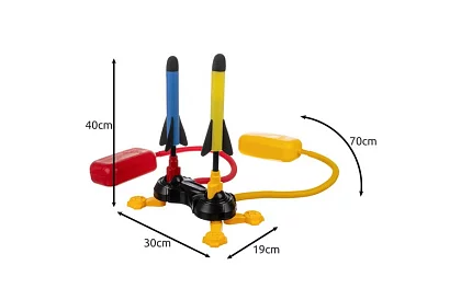 Pneumatyczny podwójny wyrzutnik rakiet z pompą – Double Rocket