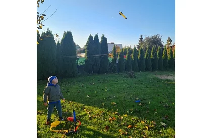 Pneumatyczny podwójny wyrzutnik rakiet z pompą – Double Rocket