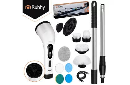 Elektryczna szczotka obrotowa - Spin Scrubber + 9 końcówek