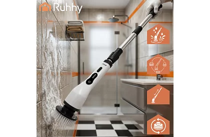 Elektryczna szczotka obrotowa - Spin Scrubber + 9 końcówek