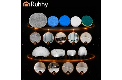 Elektryczna szczotka obrotowa - Spin Scrubber + 9 końcówek