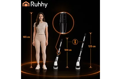 Elektryczna szczotka obrotowa - Spin Scrubber + 9 końcówek