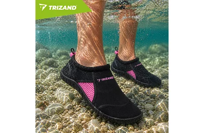 Buty do wody – antypoślizgowe 5 mm, szybko schnące – czarno-różowe, rozmiar 38