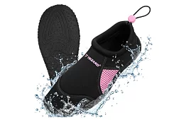 Buty do wody – antypoślizgowe 5 mm, szybko schnące – czarno-różowe, rozmiar 38