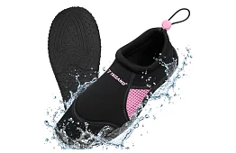 Buty do wody – antypoślizgowe 5 mm, szybkoschnące – czarno-różowe, rozmiar 37