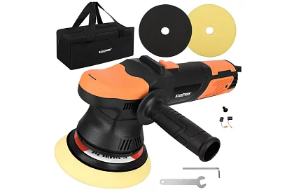 Orbitowa polerka do samochodu 125/150 mm – 900 W + akcesoria