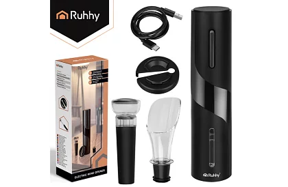 Elektryczny otwieracz do wina z akcesoriami