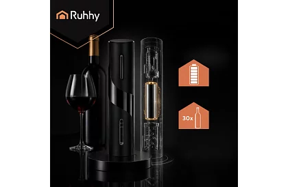 Elektryczny otwieracz do wina z akcesoriami