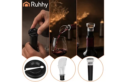 Elektryczny otwieracz do wina z akcesoriami