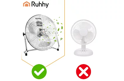 Wentylator 50 cm, 130 W – metalowy, 3 prędkości