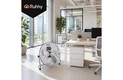 Wentylator 50 cm, 130 W – metalowy, 3 prędkości