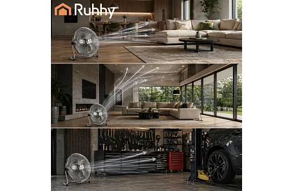 Wentylator 50 cm, 130 W – metalowy, 3 prędkości