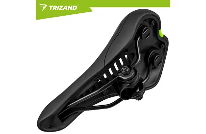 Rowerowe wyściełane siodło 28 × 14 cm – czarne