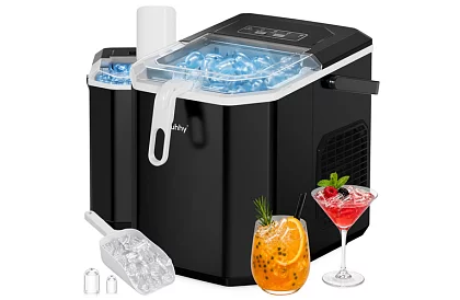 Producent kostek lodu 1,2 l – 12 kg / 24 h – czarny