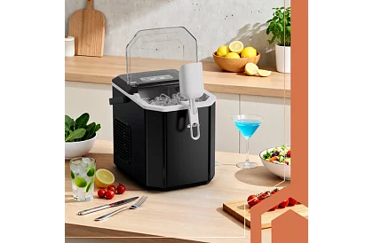 Producent kostek lodu 1,2 l – 12 kg / 24 h – czarny