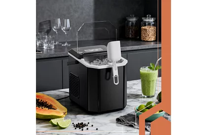 Producent kostek lodu 1,2 l – 12 kg / 24 h – czarny