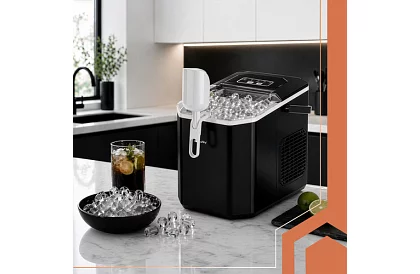 Producent kostek lodu 1,2 l – 12 kg / 24 h – czarny