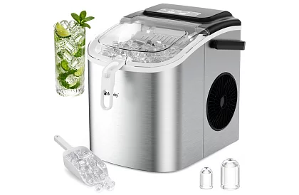 Producent kostek lodu 1,2 l – 12 kg / 24 h - srebrny