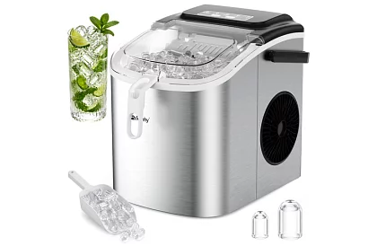 Producent kostek lodu 1,2 l – 12 kg / 24 h - srebrny