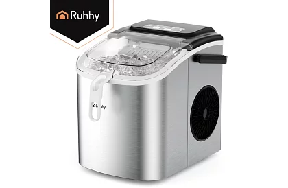 Producent kostek lodu 1,2 l – 12 kg / 24 h - srebrny