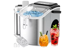 Producent kostek lodu 1,2 l – 12 kg / 24 h - srebrny