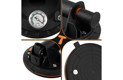 Ssawka próżniowa 2 sztuki w etui do płytek, kafli i szkła – nośność 200 kg