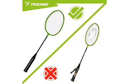 Zestaw do badmintona – 2 rakiety, 6 lotek i etui