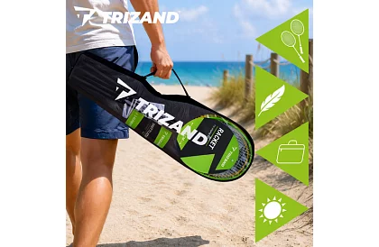 Zestaw do badmintona – 4 rakiety, 3 lotki i pokrowiec